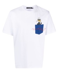 Karl Lagerfeld X Disney Duck Print Cotton T Shirt