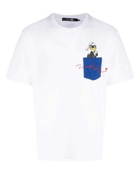 Karl Lagerfeld X Disney Logo Print Cotton T Shirt