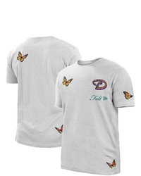 New Era X Felt White Arizona Diamondbacks Butterfly T Shirt