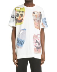 Givenchy X Josh Smith Ceramic Print Oversize Graphic Tee In Greige At Nordstrom