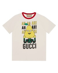 Gucci X Pablo Delcielo Pear Print Cotton T Shirt