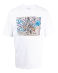 agnès b. X Rafl Grey Painting T Shirt