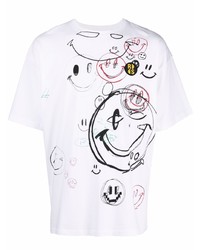 Raf Simons X Smiley Logo Print T Shirt