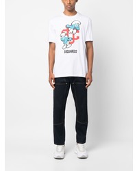 DSQUARED2 X Smurfs Organic Cotton T Shirt