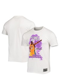 Mitchell & Ness X Sports Illustrated Shaquille Oneal White Los Angeles Lakers Player T Shirt