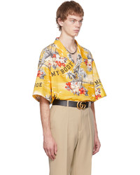 Gucci Yellow Printed Shirt