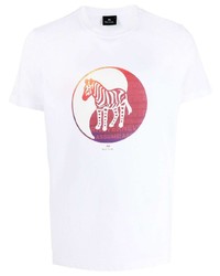 PS Paul Smith Zebra Logo Print Detail T Shirt