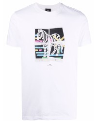 PS Paul Smith Zebra Print T Shirt