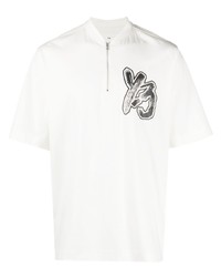 Y-3 Zipped Logo Print T Shirt