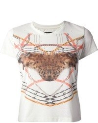 Les Claires Cropped Printed T Shirt