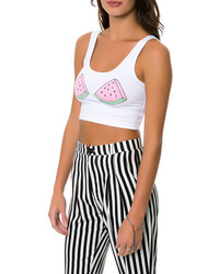 Stay Cute The Watermelons Crop Tank Top