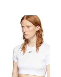 Off-White White Rib T Shirt