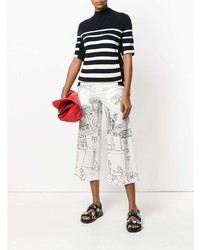 Marni Illustrated Cropped Trousers