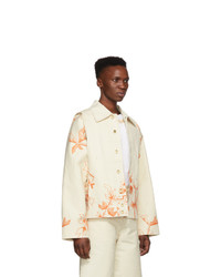 Linder Off White Denim Print Otto Jacket