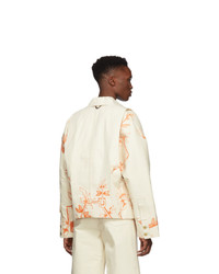 Linder Off White Denim Print Otto Jacket