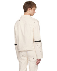 Coperni White Hybrid Denim Jacket