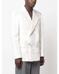Off-White X Ray Print Double Breasted Blazer