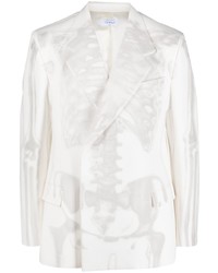 Off-White X Ray Print Double Breasted Blazer