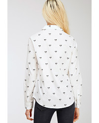 Forever 21 Mickey Mouse Print Shirt