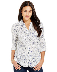 Style&co. Style Co Wildflower Print Button Front Shirt