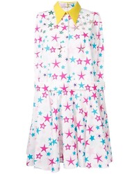 DELPOZO Allover Stars Print Dress
