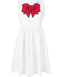 Love Moschino Bow Print Sleeveless Dress