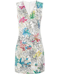 Peter Pilotto Sleeveless Floral Print Mini Dress