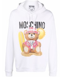 Moschino Teddy Bear Motif Cotton Hoodie