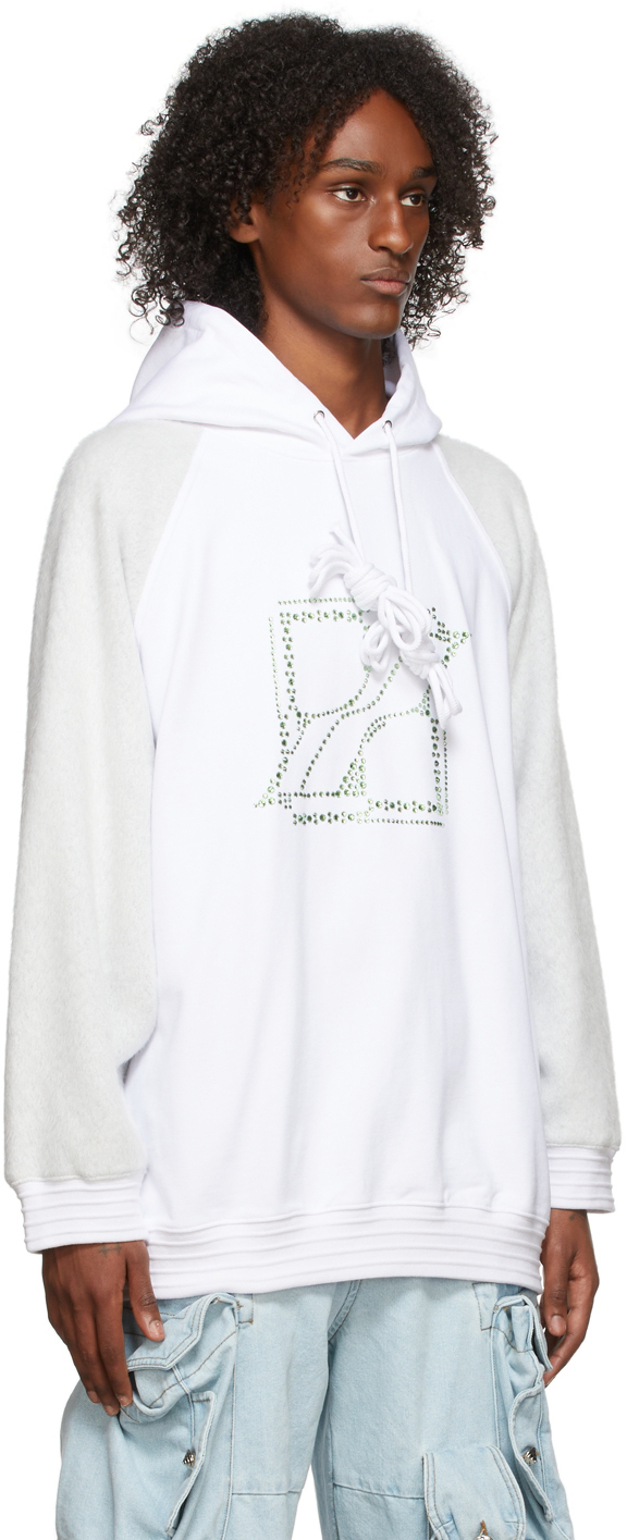 We11done White Washed Fleece Hoodie, $670 | SSENSE | Lookastic