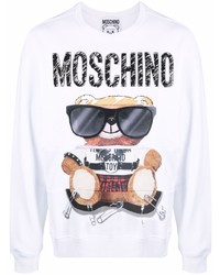 Moschino Logo Print Cotton Sweatshirt