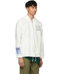 McQ White Game Over Jacket