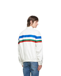 Gucci White Logo Stripe Jacket