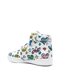 adidas Graphic Print High Top Sneakers