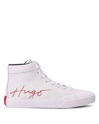 Hugo Handwritten Logo Print Sneakers