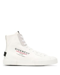 Givenchy Logo Print High Top Sneakers