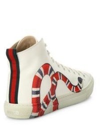 Gucci Major Sneaker Leather High Top Sneakers