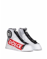 Dolce & Gabbana Portofino High Top Transparent Sneakers