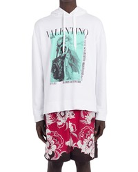 Valentino Archive 1971 Print Cotton Hoodie In I81