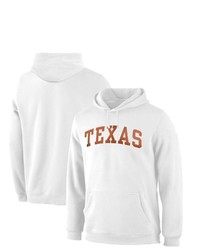 FANATICS Branded White Texas Longhorns Basic Arch Pullover Hoodie