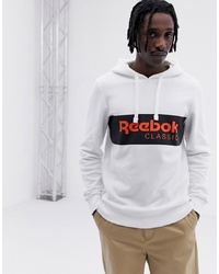 Reebok Classics Pullover Hoodie In White Dx0149