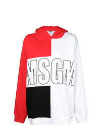 MSGM Colour Block Logo Hoodie