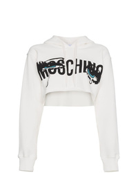 Moschino Cropped Hoodie With Logo