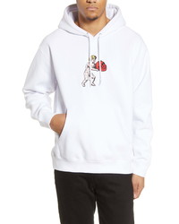 Obey Cupid Applique Hooded Sweatshirt