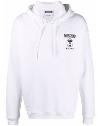 Moschino Double Question Mark Logo Print Hoodie