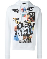 DSQUARED2 Newspaper Collage Hoodie