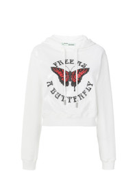 Off-White Free As A Butterfly Sequin Hoodie