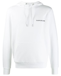 kanaal Permanent pellet Calvin Klein White Hoodie Online Sale, UP TO 70% OFF