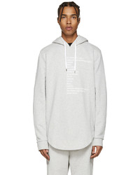 Pyer Moss Grey Zip Hoodie