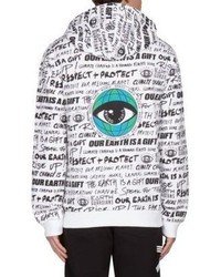 Kenzo Hooded Graphic Print Cotton Sweatshirt