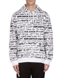 Kenzo Hooded Graphic Print Cotton Sweatshirt